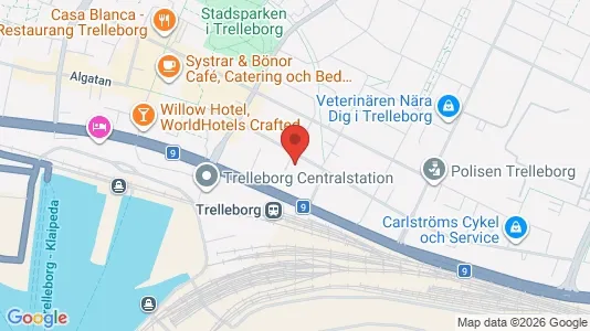 Apartments for rent i Trelleborg - kort over placeringen