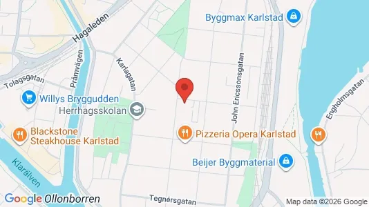 Apartments for rent i Karlstad - kort over placeringen