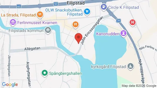 Apartments for rent i Filipstad - kort over placeringen