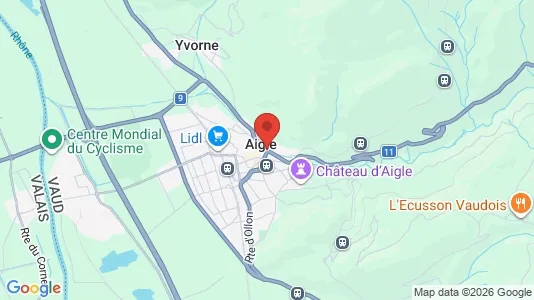 Apartments for rent in Aigle - Photo from Google Street View