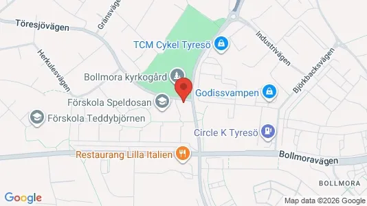 Apartments for rent i Tyresö - kort over placeringen