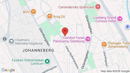 Apartments for rent i Johanneberg - kort over placeringen