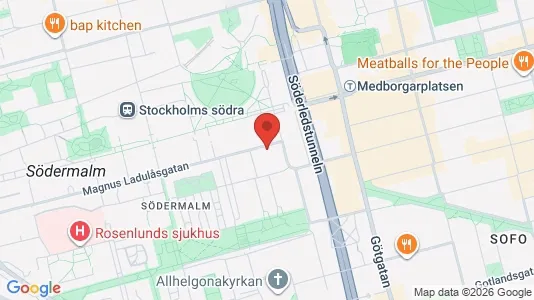 Apartments for rent i Södermalm - kort over placeringen