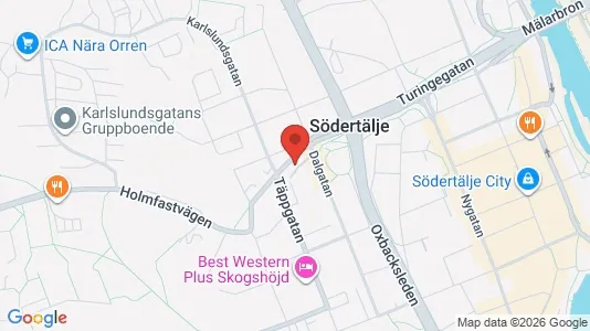 Apartments for rent i Södertälje - kort over placeringen