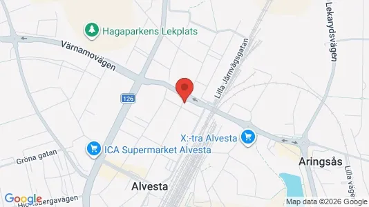 Apartments for rent i Alvesta - kort over placeringen