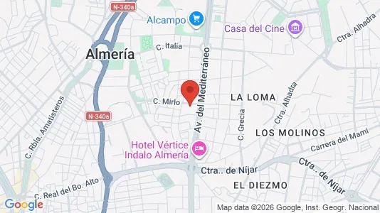 Apartments for rent i Granada - kort over placeringen