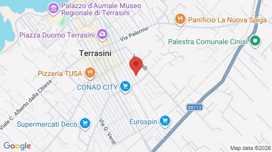 Apartments for rent i Terrasini - kort over placeringen