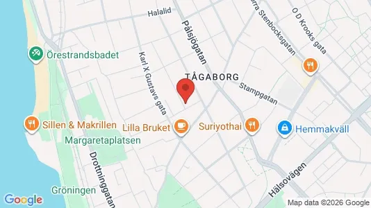 Apartments for rent i Helsingborg - kort over placeringen