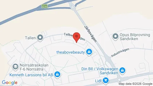 Apartments for rent i Sandviken - kort over placeringen