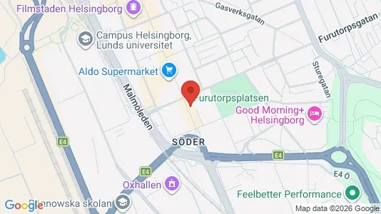 Apartments for rent i Helsingborg - kort over placeringen