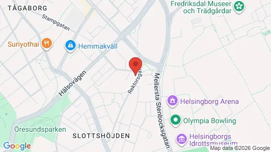 Apartments for rent i Helsingborg - kort over placeringen