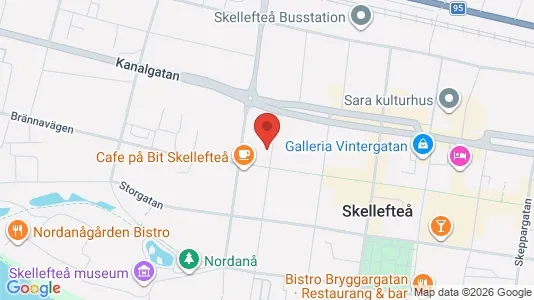 Apartments for rent i Skellefteå - kort over placeringen