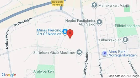 Apartments for rent i Växjö - kort over placeringen