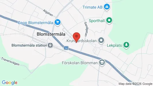Apartments for rent i Mönsterås - kort over placeringen