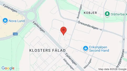 Apartments for rent i Lund - kort over placeringen
