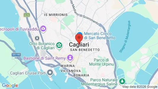 Rooms for rent i Cagliari - kort over placeringen