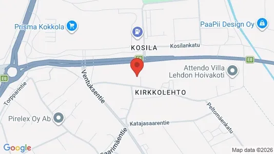 Apartments for rent i Kokkola - kort over placeringen