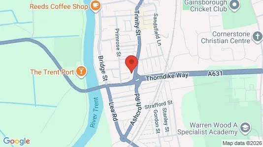 Apartments for rent i Gainsborough - Lincolnshire - kort over placeringen
