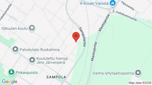 Apartments for rent i Pori - kort over placeringen