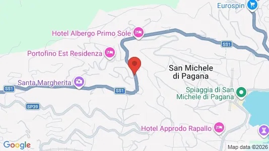 Apartments for rent i Rapallo - kort over placeringen
