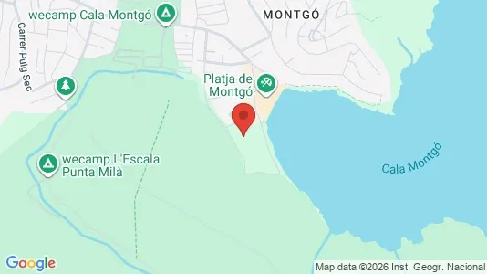 Apartments for rent i L'Escala - kort over placeringen