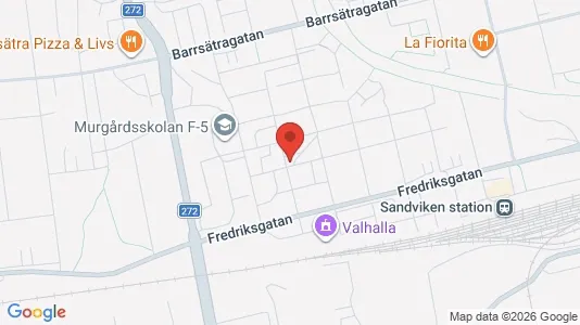 Apartments for rent i Sandviken - kort over placeringen