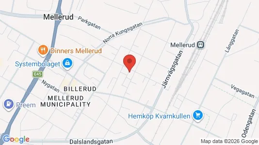 Apartments for rent i Mellerud - kort over placeringen
