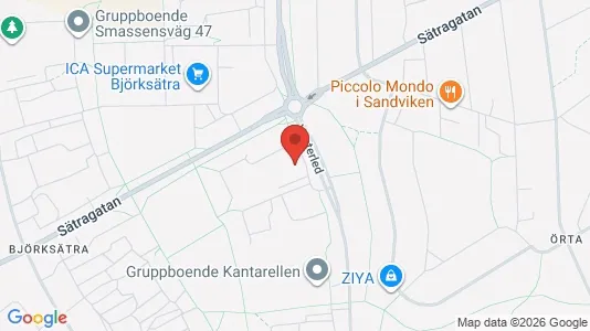 Apartments for rent i Sandviken - kort over placeringen