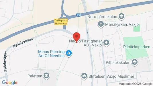 Apartments for rent i Växjö - kort over placeringen
