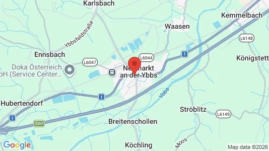Apartments for rent i Neumarkt an der Ybbs - kort over placeringen