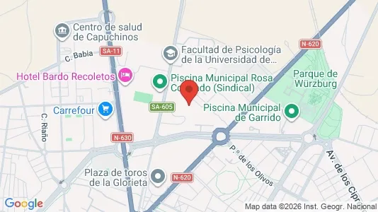 Apartments for rent i Salamanca - kort over placeringen