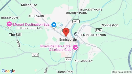 Apartments for rent i Enniscorthy - kort over placeringen