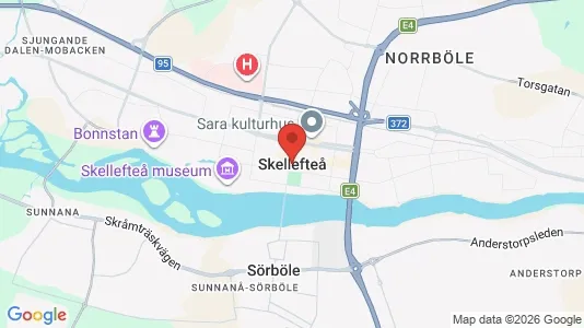 Apartments for rent i Skellefteå - kort over placeringen