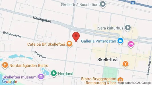 Apartments for rent i Skellefteå - kort over placeringen