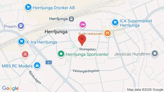 Apartments for rent i Herrljunga - kort over placeringen