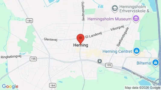 Houses for rent i Herning - kort over placeringen