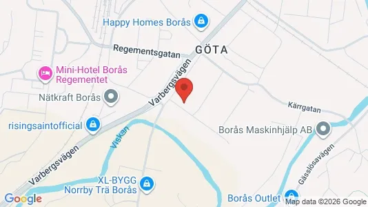 Apartments for rent i Borås - kort over placeringen