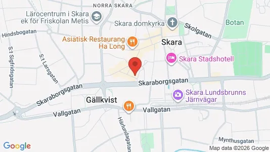 Apartments for rent i Skara - kort over placeringen