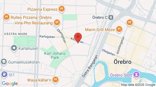 Apartments for rent i Örebro - kort over placeringen
