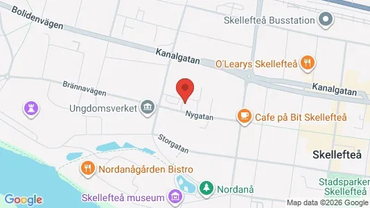 Apartments for rent i Skellefteå - kort over placeringen