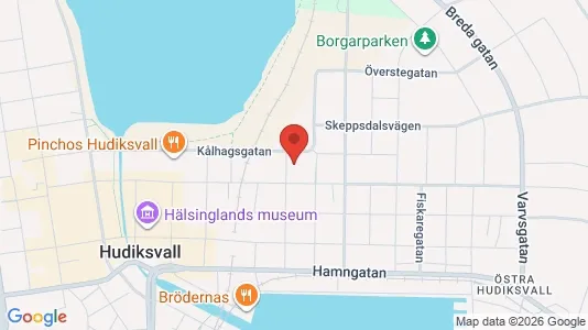 Apartments for rent i Hudiksvall - kort over placeringen