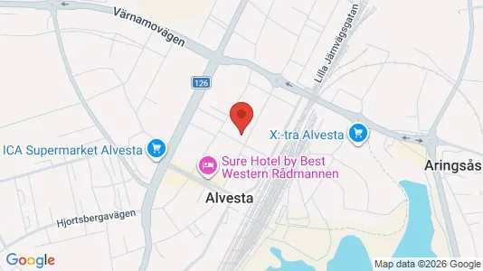 Apartments for rent i Alvesta - kort over placeringen