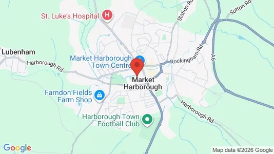 Apartments for rent i Market Harborough - Leicestershire / Rutland - kort over placeringen