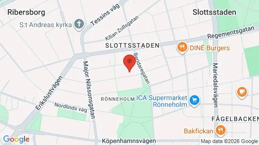 Apartments for rent i Malmö City - kort over placeringen