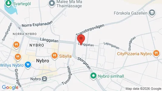 Apartments for rent i Nybro - kort over placeringen