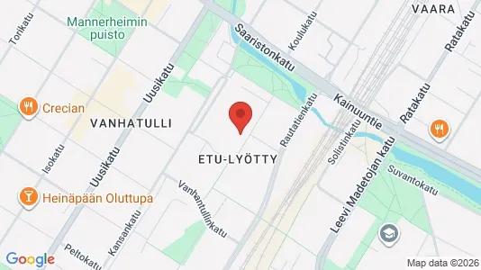 Apartments for rent i Oulu - kort over placeringen