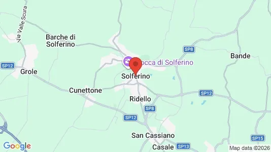 Apartments for rent i Solferino - kort over placeringen