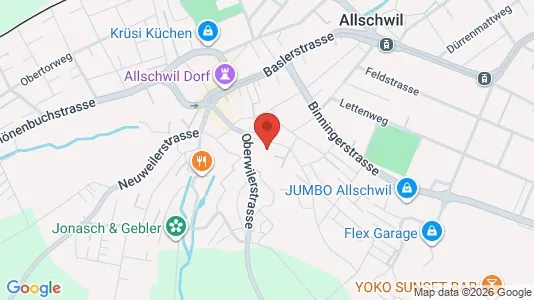 Apartments for rent i Arlesheim - kort over placeringen