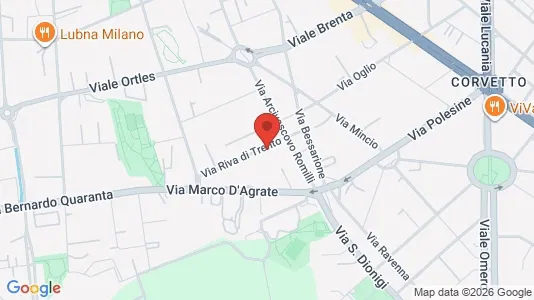 Rooms for rent i Milano Zona 5 - Vigentino, Chiaravalle, Gratosoglio - kort over placeringen