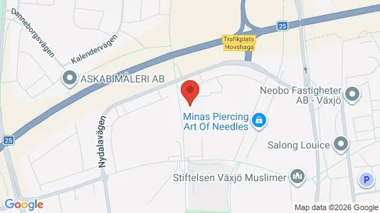 Apartments for rent i Växjö - kort over placeringen